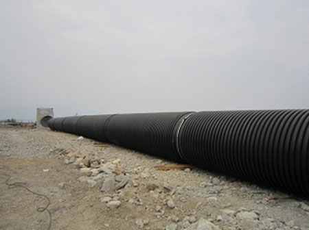 川流塑管管业HDPE缠绕结构壁B型管工程案例一