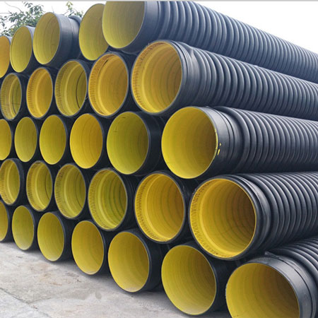 正规HDPE缠绕结构壁B型管厂家生产的克拉管