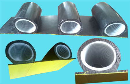 正规HDPE缠绕结构壁B型管厂家生产的克拉管截面图