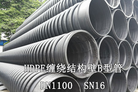 昭通HDPE缠绕结构壁管DN1100 SN